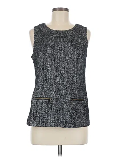 Pre-owned Cabi Sleeveless Top Gray Boatneck Tops