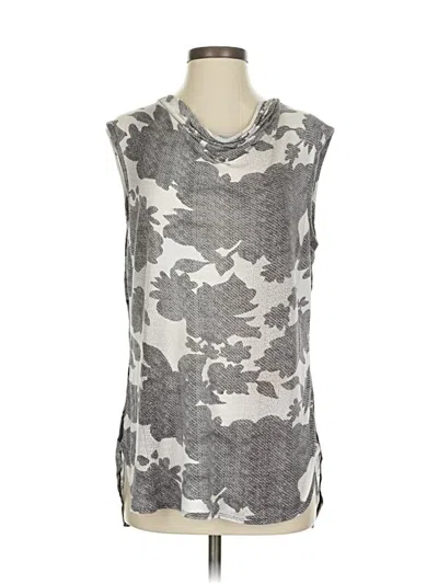 Pre-owned Cabi Sleeveless Top Gray Cowl Neck Tops