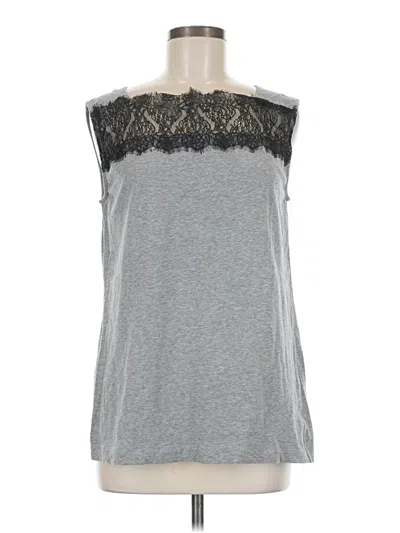 Pre-owned Cabi Sleeveless Top Gray Halter Neckline Tops