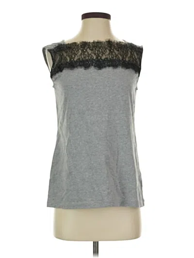 Pre-owned Cabi Sleeveless Top Gray Halter Neckline Tops