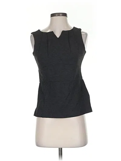 Pre-owned Cabi Sleeveless Top Gray Keyhole Neckline Tops