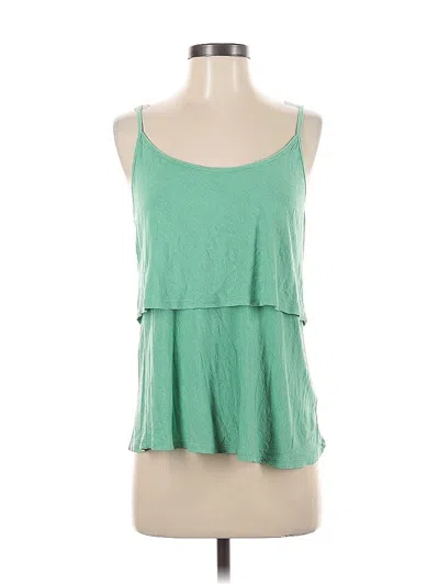 Pre-owned Cabi Sleeveless Top Green Halter Neckline Tops