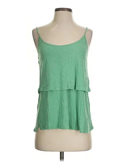 Pre-owned Cabi Sleeveless Top Green Halter Neckline Tops