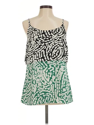 Pre-owned Cabi Sleeveless Top Green Halter Neckline Tops