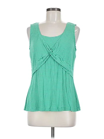 Pre-owned Cabi Sleeveless Top Green Scoop Neck Tops