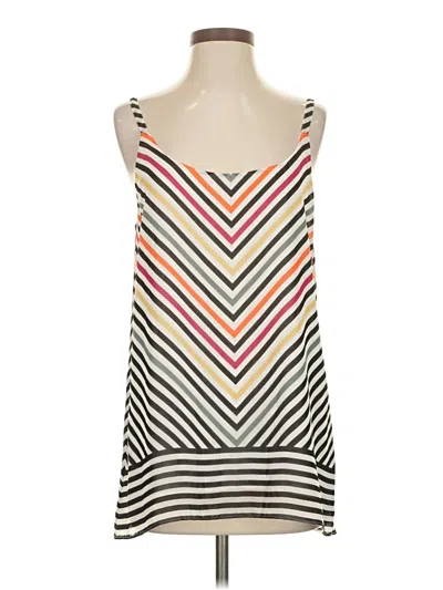 Pre-owned Cabi Sleeveless Top Ivory Halter Neckline Tops In White