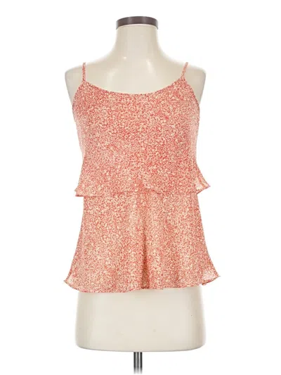 Pre-owned Cabi Sleeveless Top Orange Halter Neckline Tops