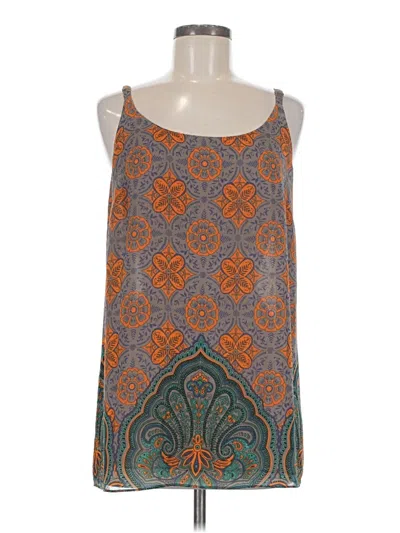 Pre-owned Cabi Sleeveless Top Orange Scoop Neck Tops