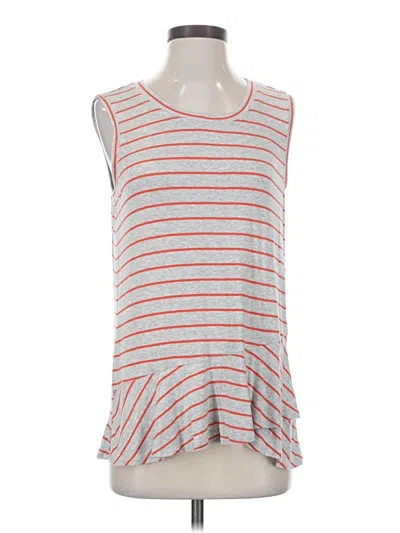 Pre-owned Cabi Sleeveless Top Orange Scoop Neck Tops