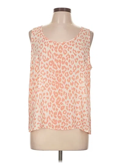 Pre-owned Cabi Sleeveless Top Orange Scoop Neck Tops