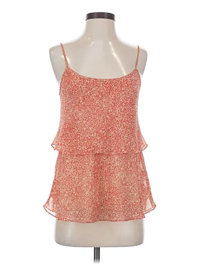 Pre-owned Cabi Sleeveless Top Orange Sweetheart Neckline Tops