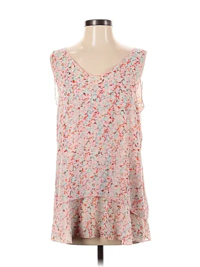 Pre-owned Cabi Sleeveless Top Pink Sweetheart Neckline Tops
