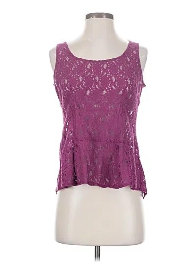 Pre-owned Cabi Sleeveless Top Purple Halter Neckline Tops