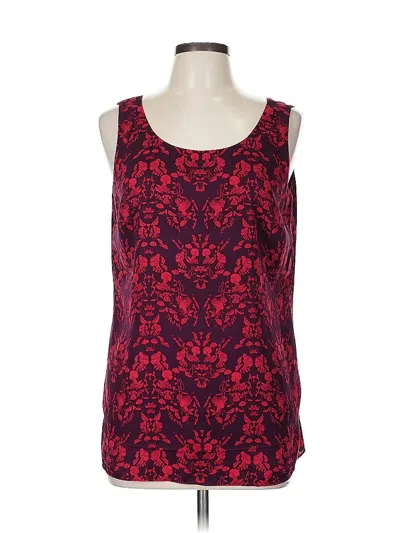 Pre-owned Cabi Sleeveless Top Red Scoop Neck Tops