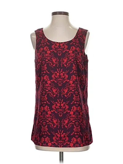 Pre-owned Cabi Sleeveless Top Red Scoop Neck Tops