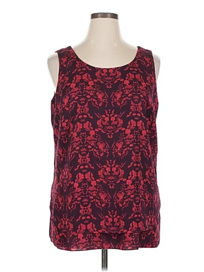 Pre-owned Cabi Sleeveless Top Red Scoop Neck Tops