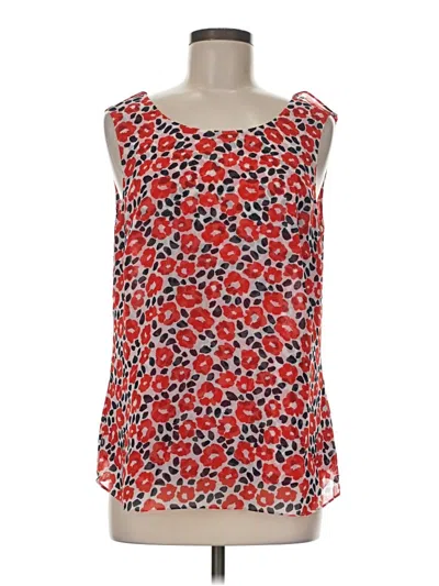Pre-owned Cabi Sleeveless Top Red Square Neckline Tops