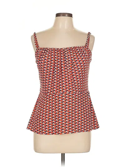 Pre-owned Cabi Sleeveless Top Red Strapless Neckline Tops
