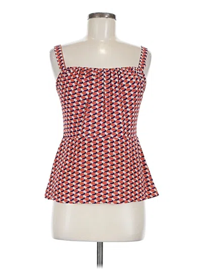 Pre-owned Cabi Sleeveless Top Red Strapless Neckline Tops