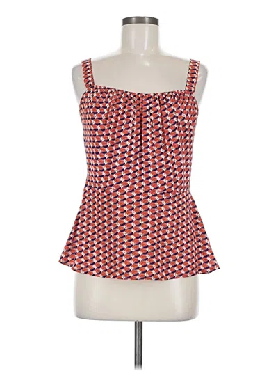 Pre-owned Cabi Sleeveless Top Red Strapless Neckline Tops