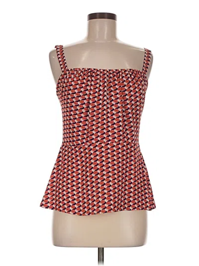 Pre-owned Cabi Sleeveless Top Red Strapless Neckline Tops