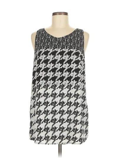 Pre-owned Cabi Sleeveless Top Silver Halter Neckline Tops