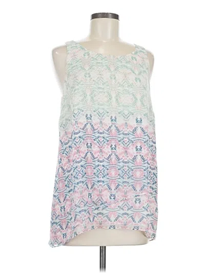 Pre-owned Cabi Sleeveless Top Teal Halter Neckline Tops