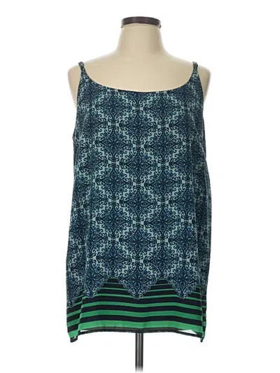 Pre-owned Cabi Sleeveless Top Teal Scoop Neck Tops