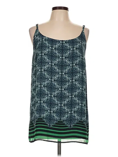 Pre-owned Cabi Sleeveless Top Teal Scoop Neck Tops