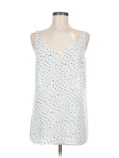 Pre-owned Cabi Sleeveless Top White Sweetheart Neckline Tops