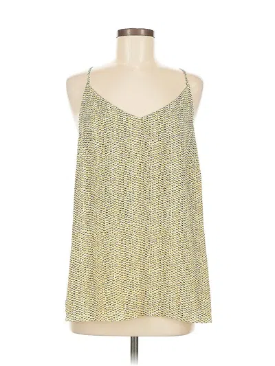 Pre-owned Cabi Sleeveless Top Yellow Halter Neckline Tops