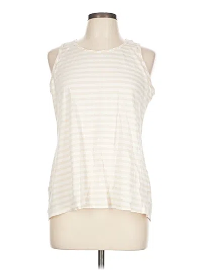 Pre-owned Cabi Sleeveless T-shirt In Ivory