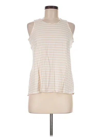 Pre-owned Cabi Sleeveless T-shirt In Ivory