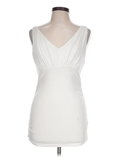 Pre-owned Cabi Sleeveless T-shirt In Ivory