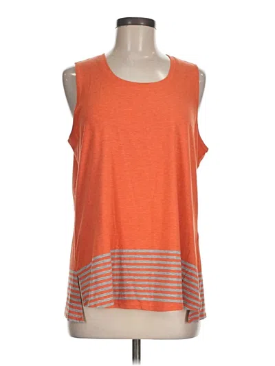 Pre-owned Cabi Sleeveless T-shirt In Orange