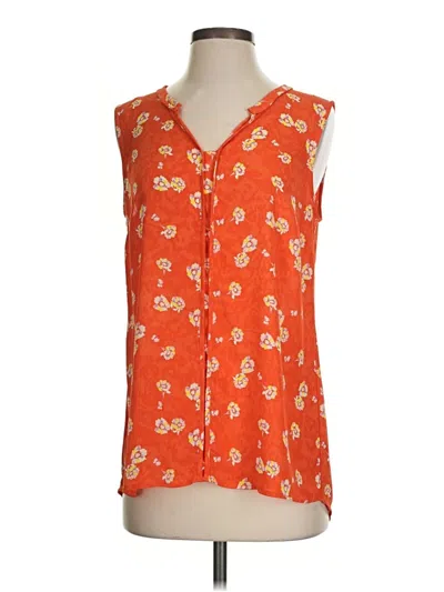 Pre-owned Cabi Sleeveless T-shirt In Orange
