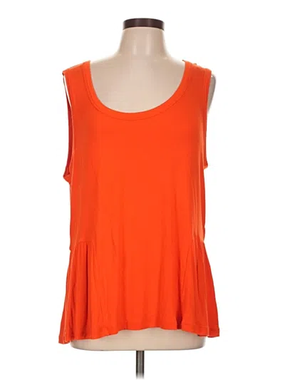 Pre-owned Cabi Sleeveless T-shirt In Orange