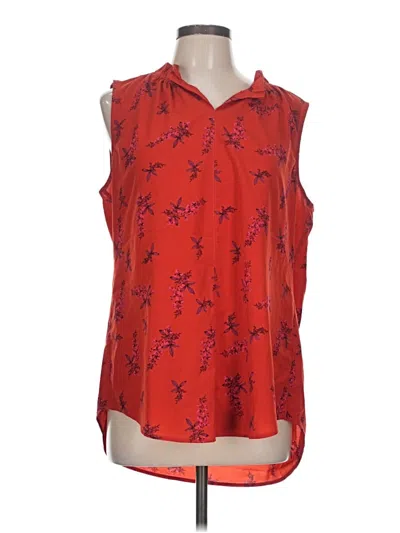 Pre-owned Cabi Sleeveless T-shirt In Red