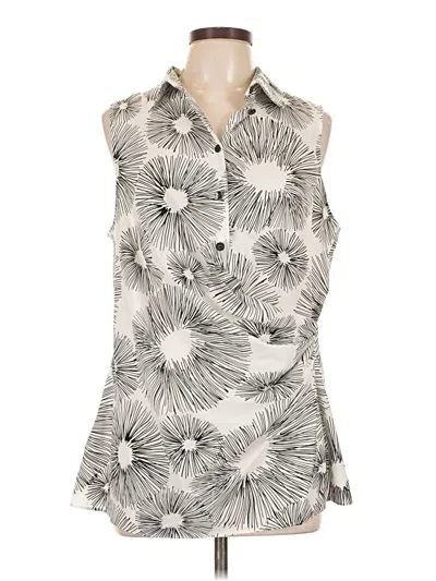 Pre-owned Cabi Sleeveless T-shirt In Silver