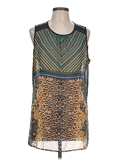Pre-owned Cabi Sleeveless T-shirt In Teal