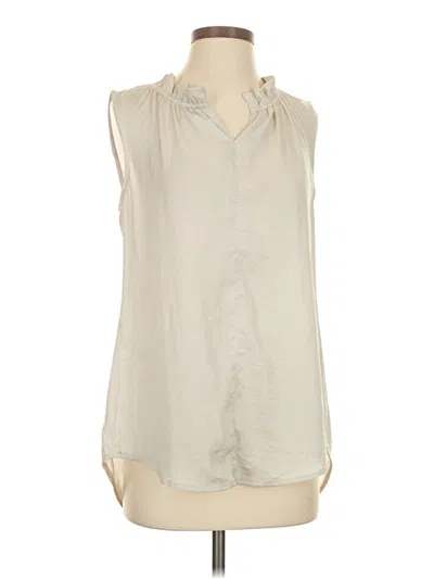 Pre-owned Cabi Sleeveless T-shirt In White