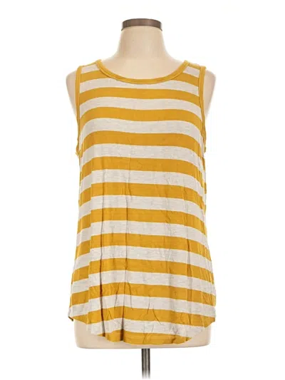 Pre-owned Cabi Sleeveless T-shirt In Yellow