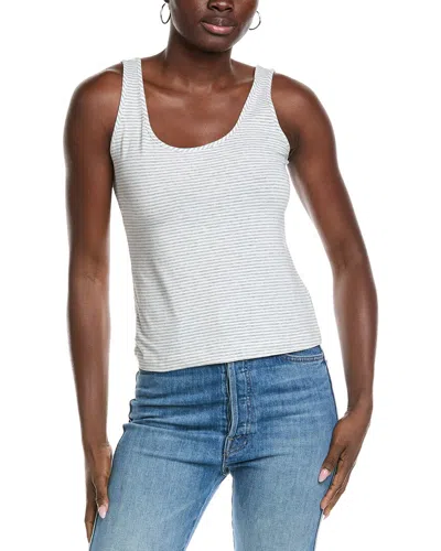 Cabi Striped Charm Tank In Metallic