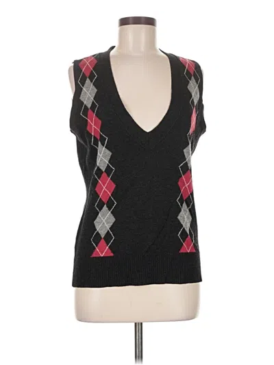 Pre-owned Cabi Sweater Vest In Black