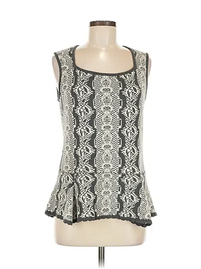 Pre-owned Cabi Sweater Vest In Gray