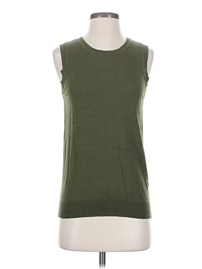 Pre-owned Cabi Sweater Vest In Green
