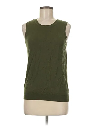 Pre-owned Cabi Sweater Vest In Green
