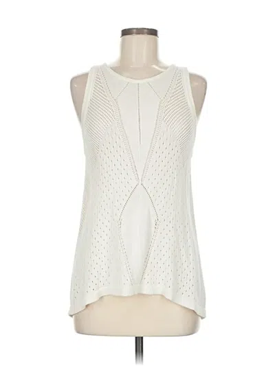 Pre-owned Cabi Sweater Vest In White