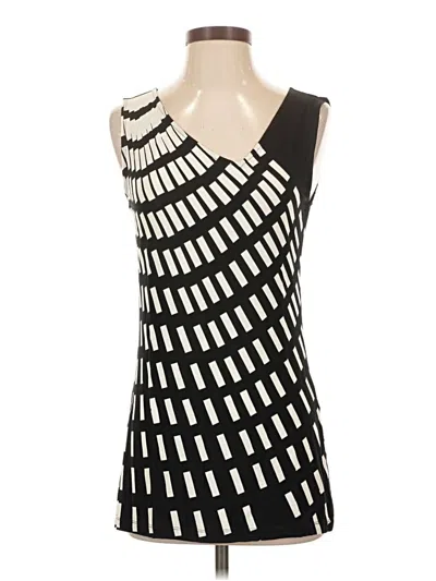 Pre-owned Cabi Tank Top Black One Shoulder Neckline Tops