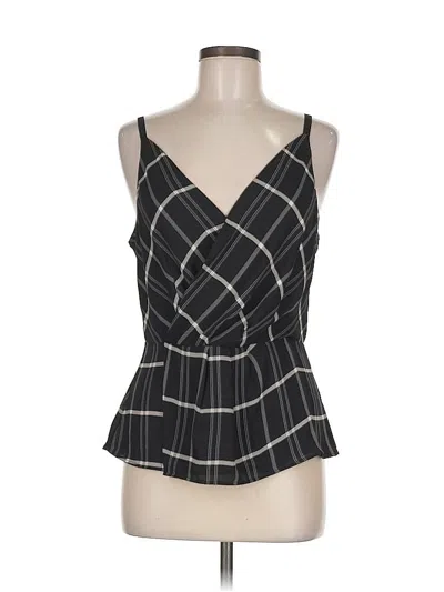 Pre-owned Cabi Tank Top Black Plunge Neckline Tops